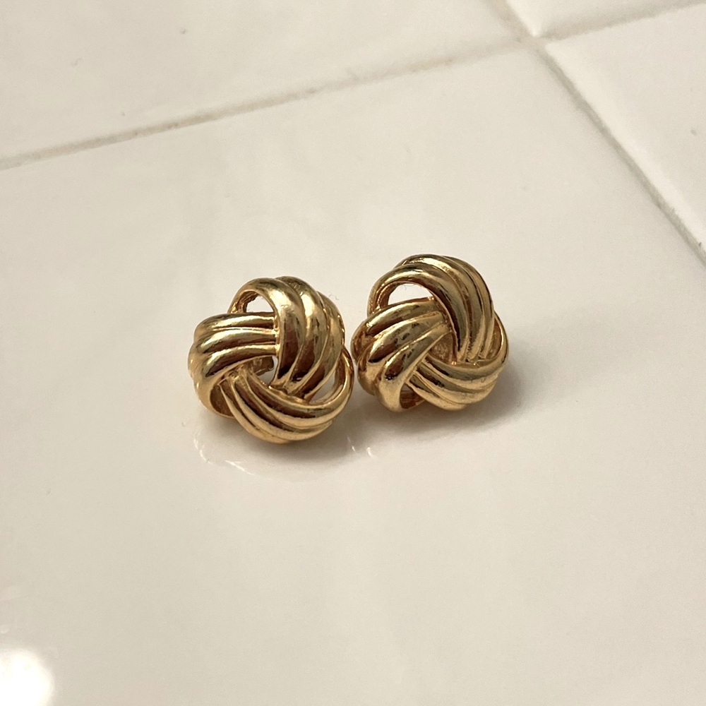 Gold Stud Earrings